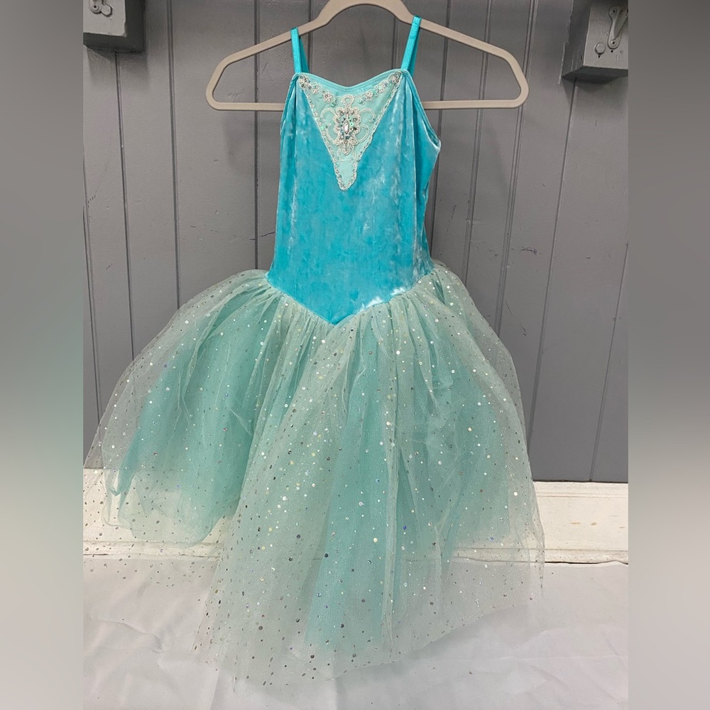 Revolution Sparkly Aqua Tutu Ballet Dance Costume